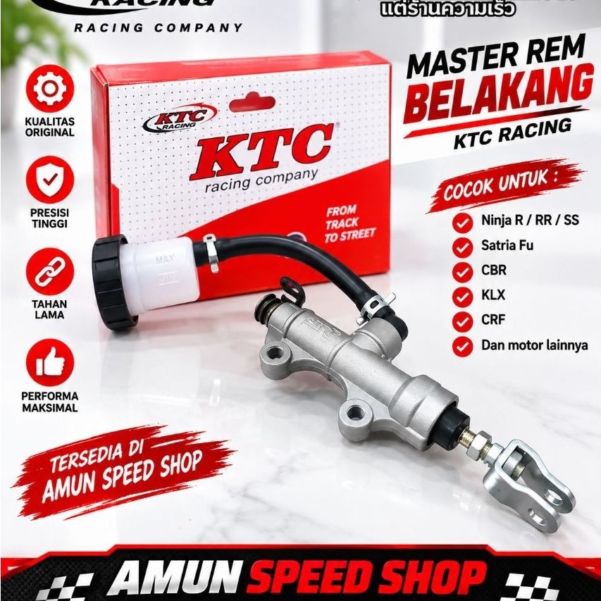 master rem belakang KTC ninja R RR SS satria Fu CBR KLX crf