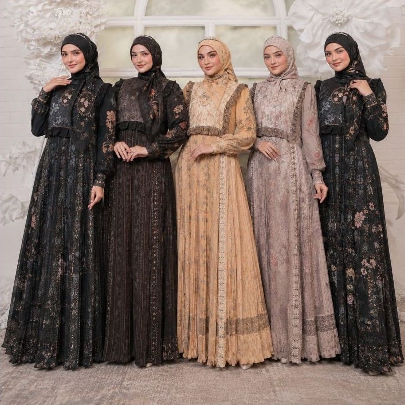 NEW SERIES/ READY BISA COD FLOWER Series By Baraya  GAMIS SET SYARI GAMIS SET TERBARU GAMIS MEWAH