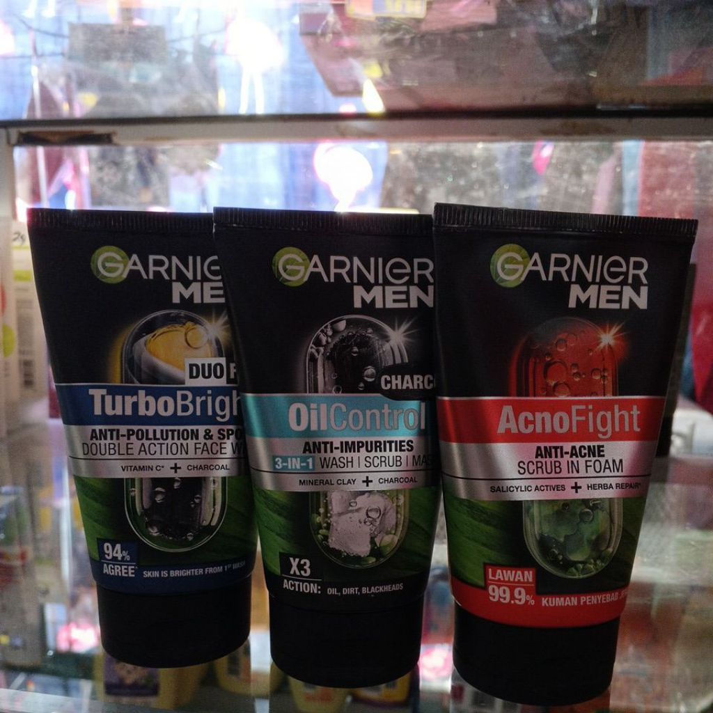 Garnier Men 100ml / pembersih muka Garnier Men