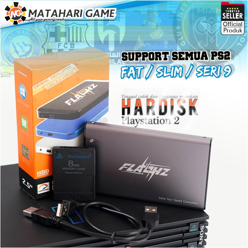 [ FLASHZ ] Hardisk Eksternal HDD PS2 GB|320GB|250GB|Support PS2 Cepat & Stabil