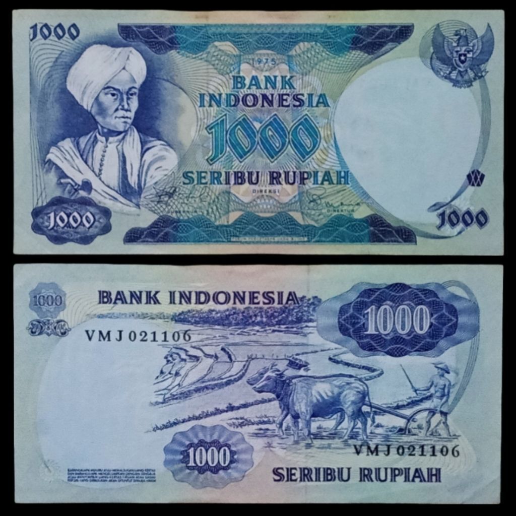 Uang Kuno 1000 Rupiah Diponegoro 1975
