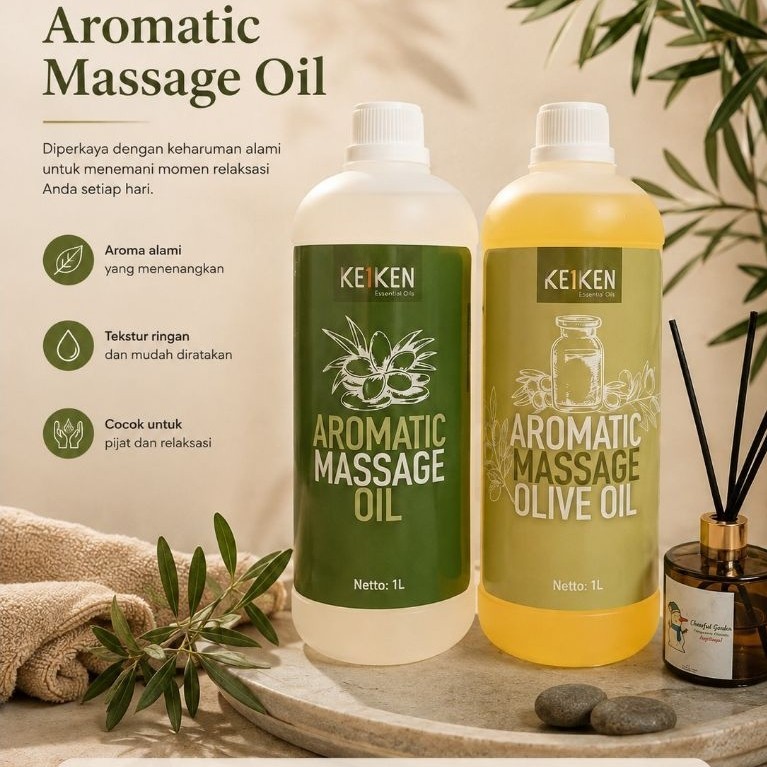 KEIKEN Aromatic Massage Oil & Aromatic Massage Olive Oil - Oil Salon - Oil Spa