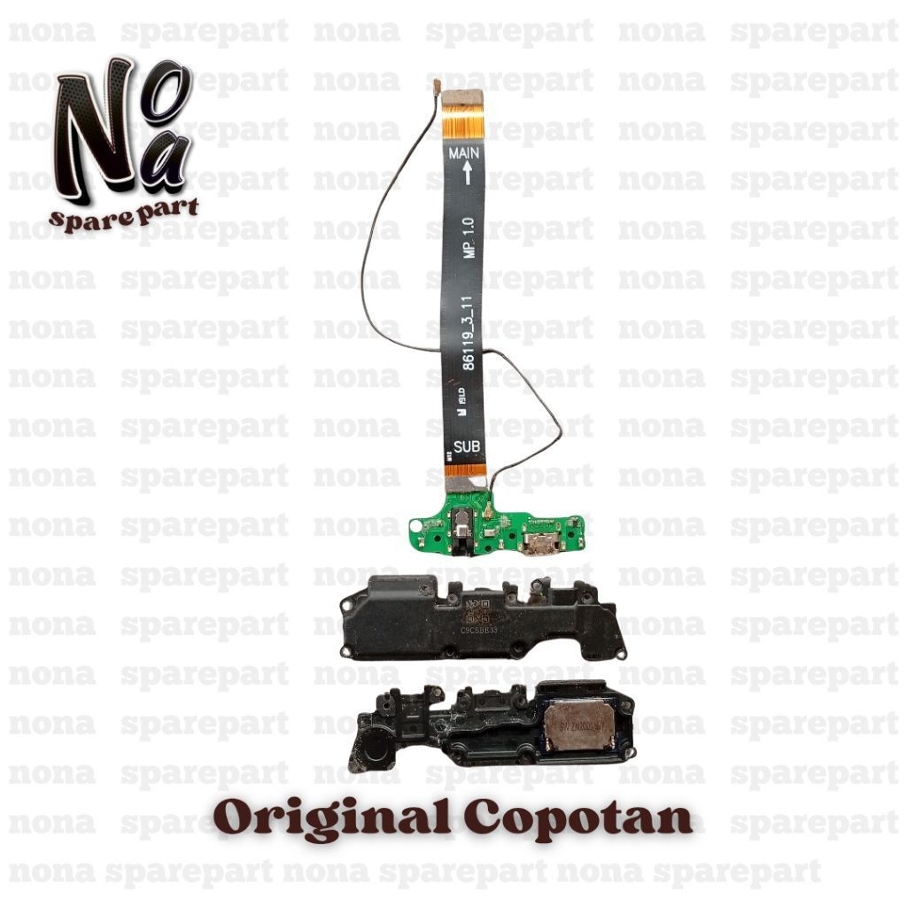 Buzzer Loadspeaker, Flexible Papan Cas Antena Samsung A20s Second Original Copotan