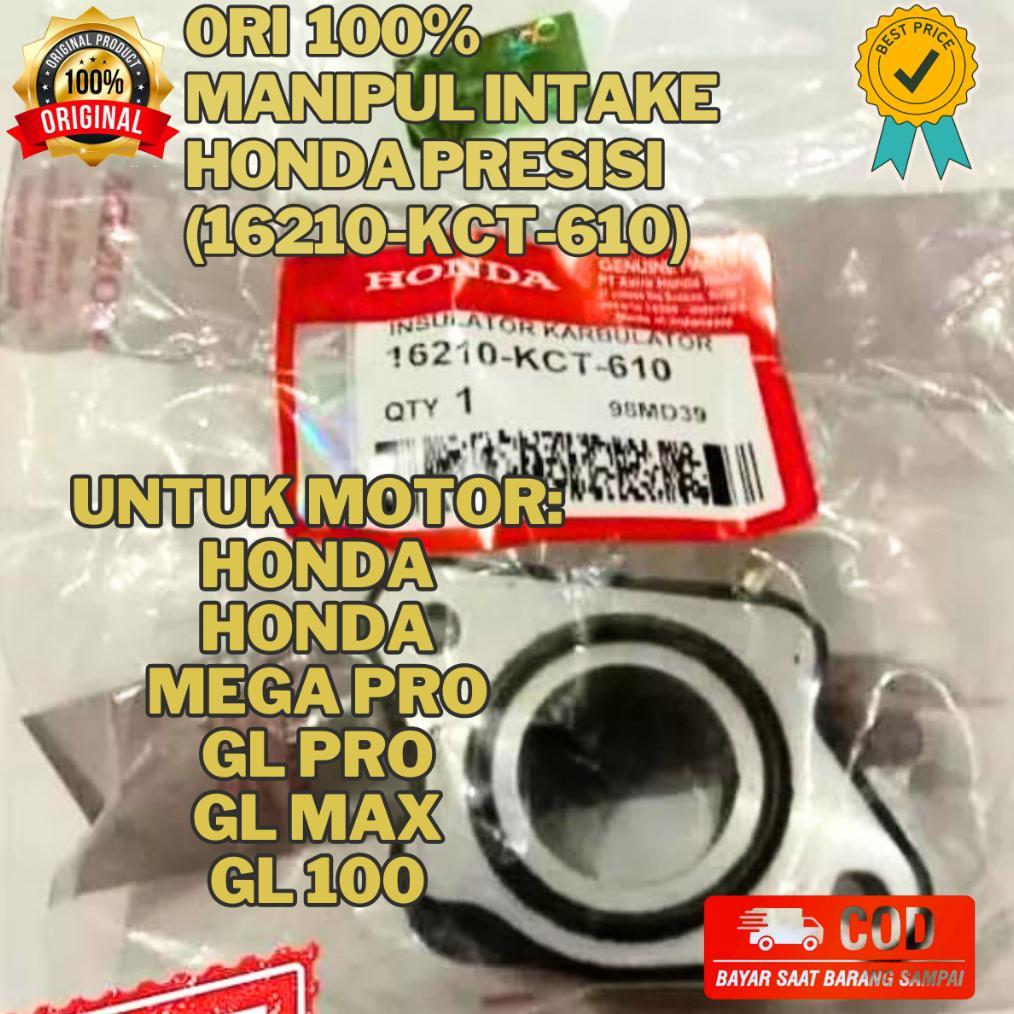 ORI MANIPUL MANIPOL INTAKE ORIGINAL ASLI HONDA PRESISI (16210-KCT-610) AHM GL PRO GL100 MEGA PRO NEO
