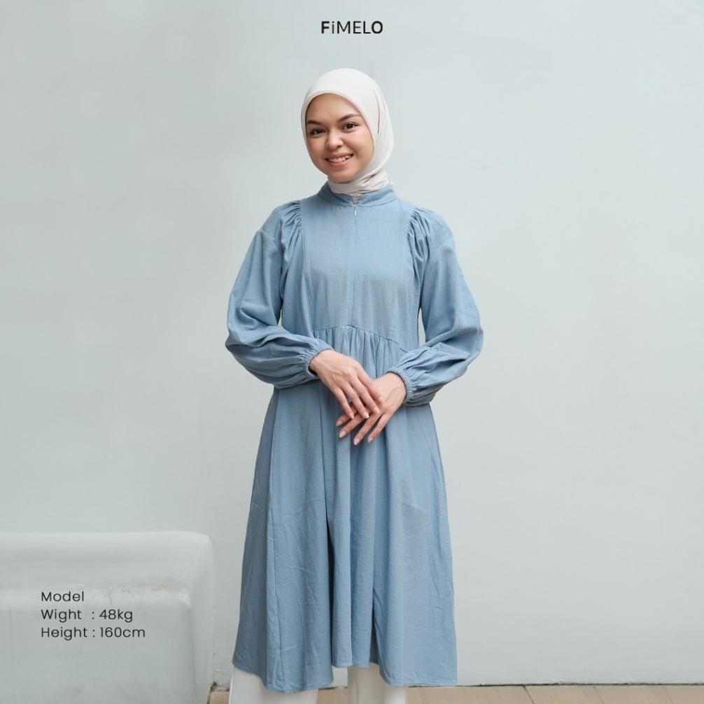 Diskon Fimelo Risya Tunik (Tunik Wanita Polos Lengan Panjang)