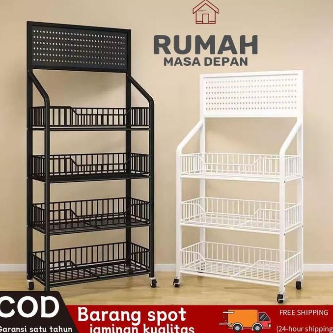 Rak Chiki Serbaguna Rak Gawang Sembako 4 Dan 5 Susun Rak Snack Rak Toko Jajan Rak Besi Rak Troli Rak