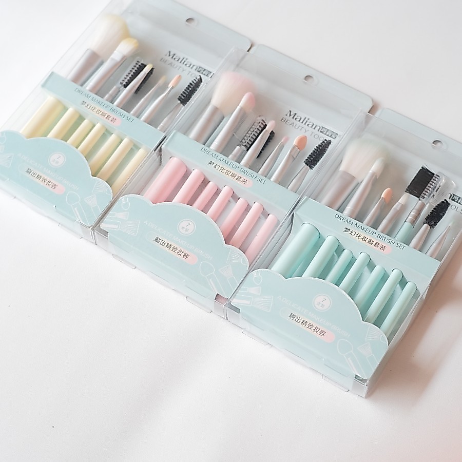 Kuas Set Makeup Malian /  Malian Make Up Brush Set 7pcs