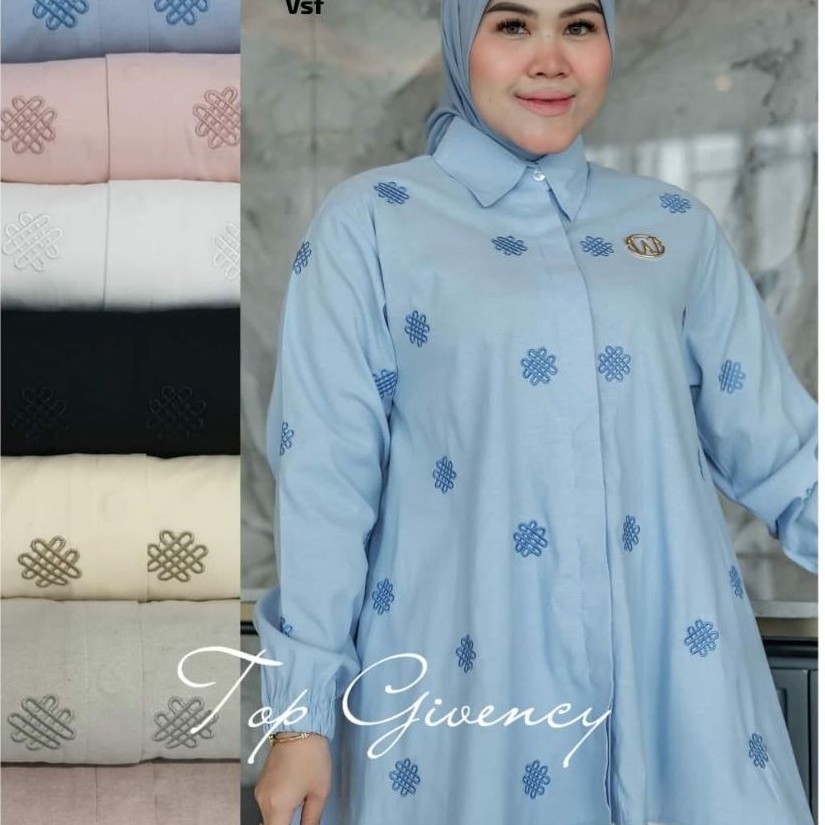 VSF6748K-4 New Arrivals | LF4999# - Pakaian Fashion Wanita Blouse Kemeja Wanita Bordir Premium Winod
