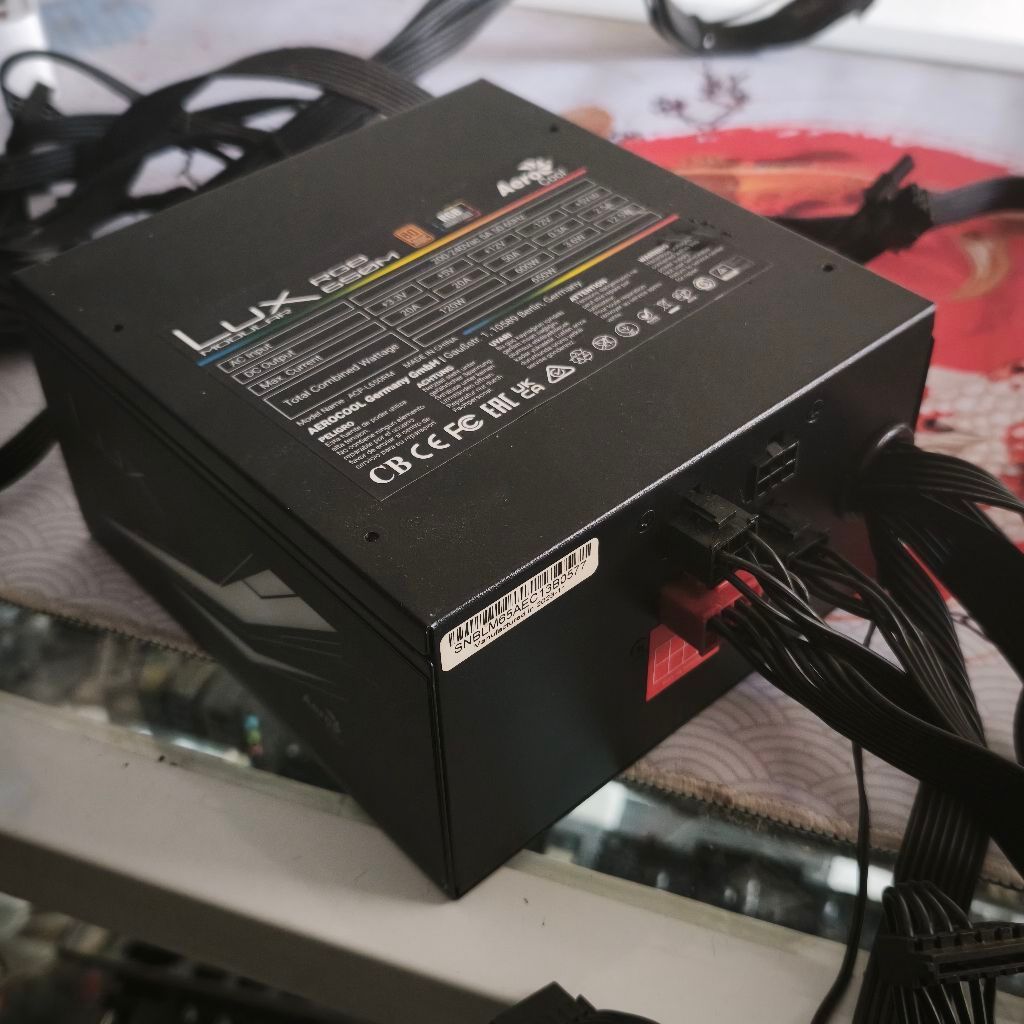 Psu aerolux RGB 650watt 80+ semi modular