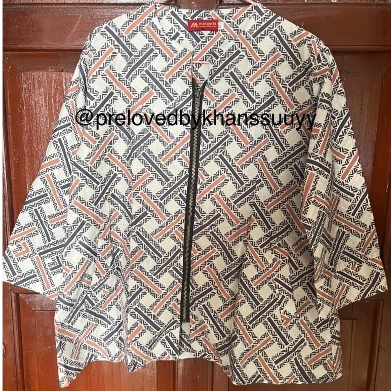Batik MARGARIA Kemeja Batik Resleting