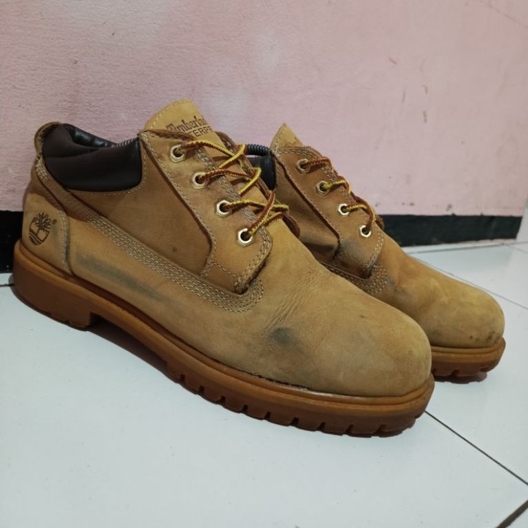 Sepatu Boots Tmb£rl4nd Chukka Low Waterproof Leather Wheat size - 43