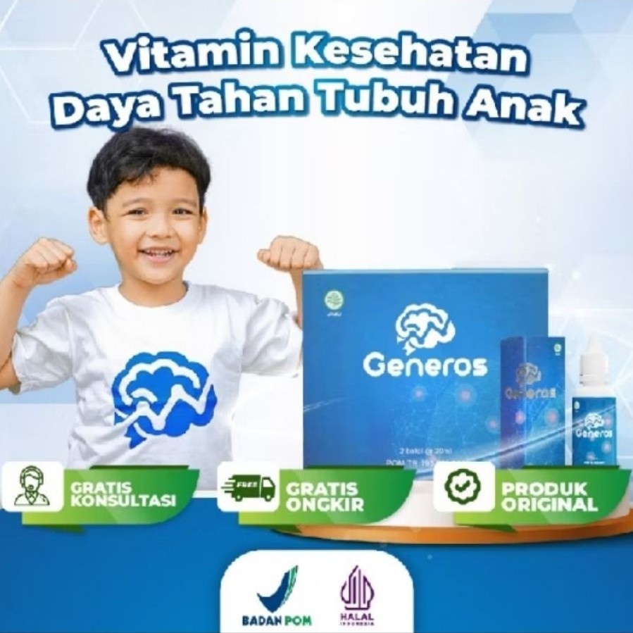 GENEROS Vitamin Otak Anak Paket 1 botol 30ML Atasi Speech Delay BPOM Asli