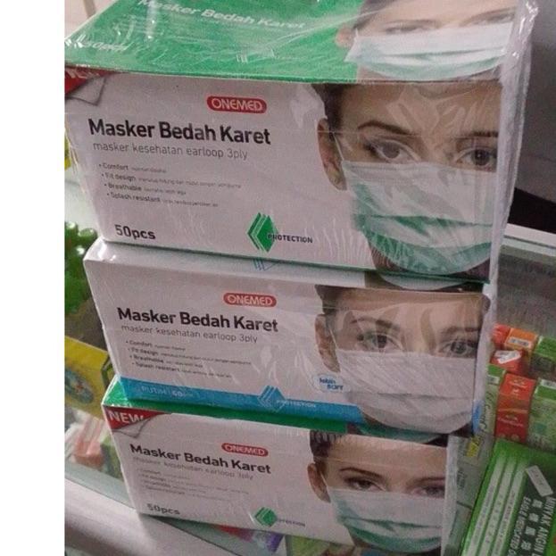 Masker Bedah Karet ONEMED / Masker Onemed Medis Original Murah