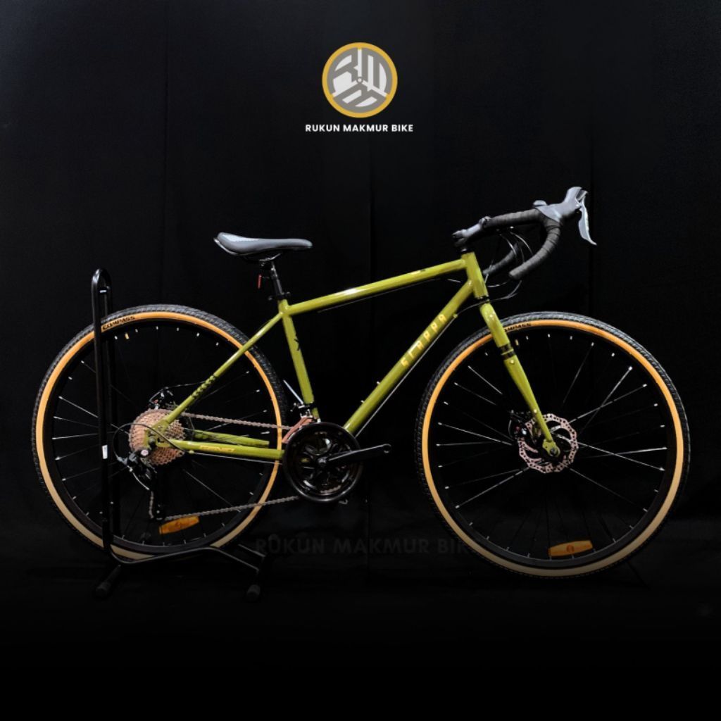 Sepeda Gravel Roadbike GENIO SCAPPA S2 700C 2x9 Speed Sensah Frame Steel NEW