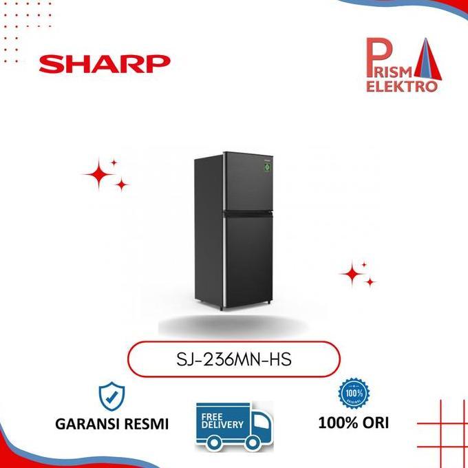 Sharp Sj-316Mn-Hs Kulkas 2 Pintu Sj 316 Mn Hs