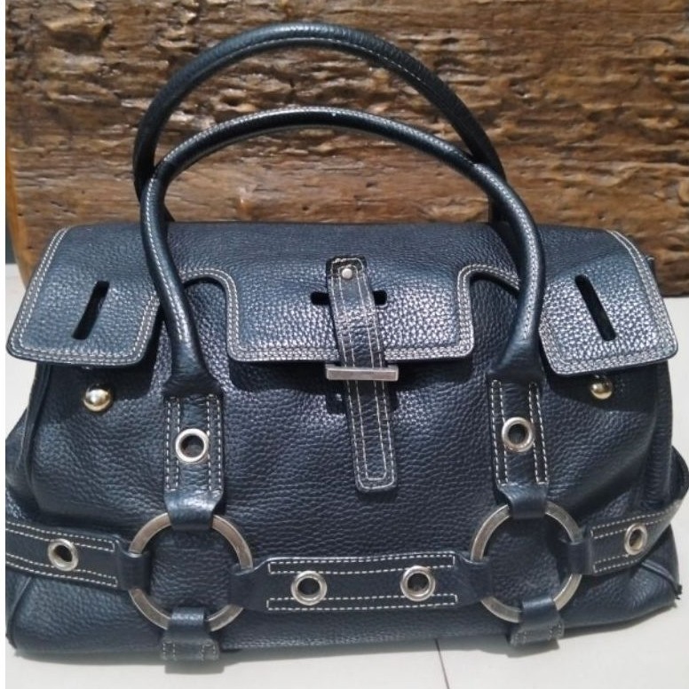 RARE VINTAGE] Luella Gisele Bag - Black Pebbled Leather