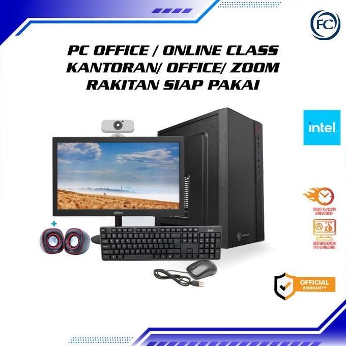 PC OFFICE / ONLINE CLASS / KANTORAN/ OFFICE/ ZOOM RAKITAN SIAP PAKAI