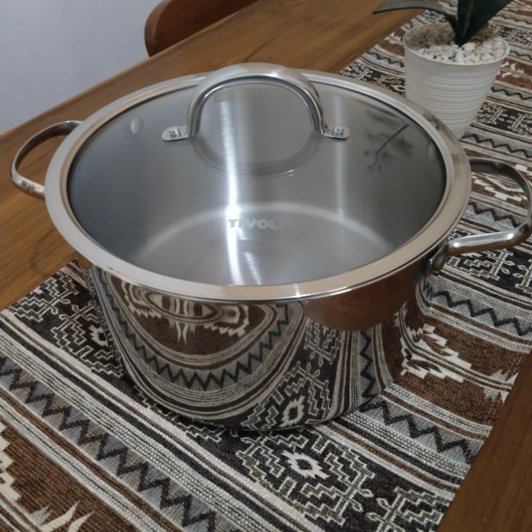 panci Tivoli uk 24 cm tinggi 12 cm sus 316 kualitas export