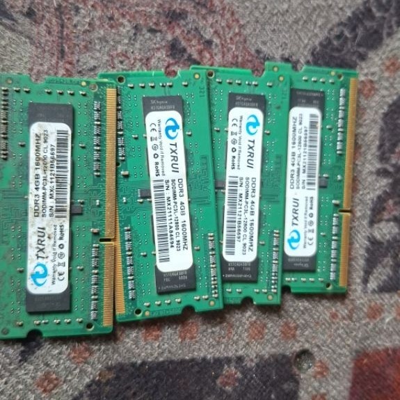 Ram Laptop ddr3 4gb Bekas normal