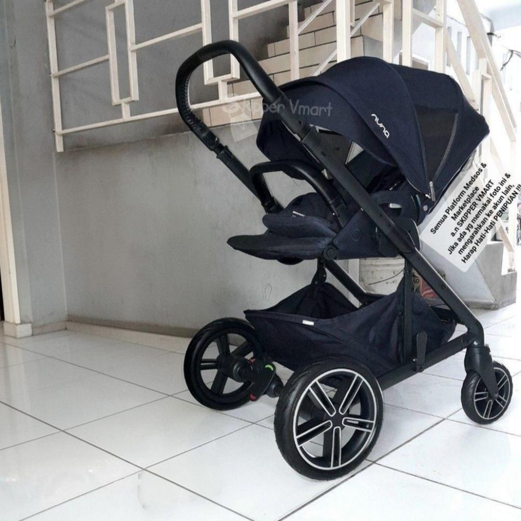 Stroller Stroler NUNA MIXX 2 INDIGO (NAVY) not Caviar Preloved Second Bekas