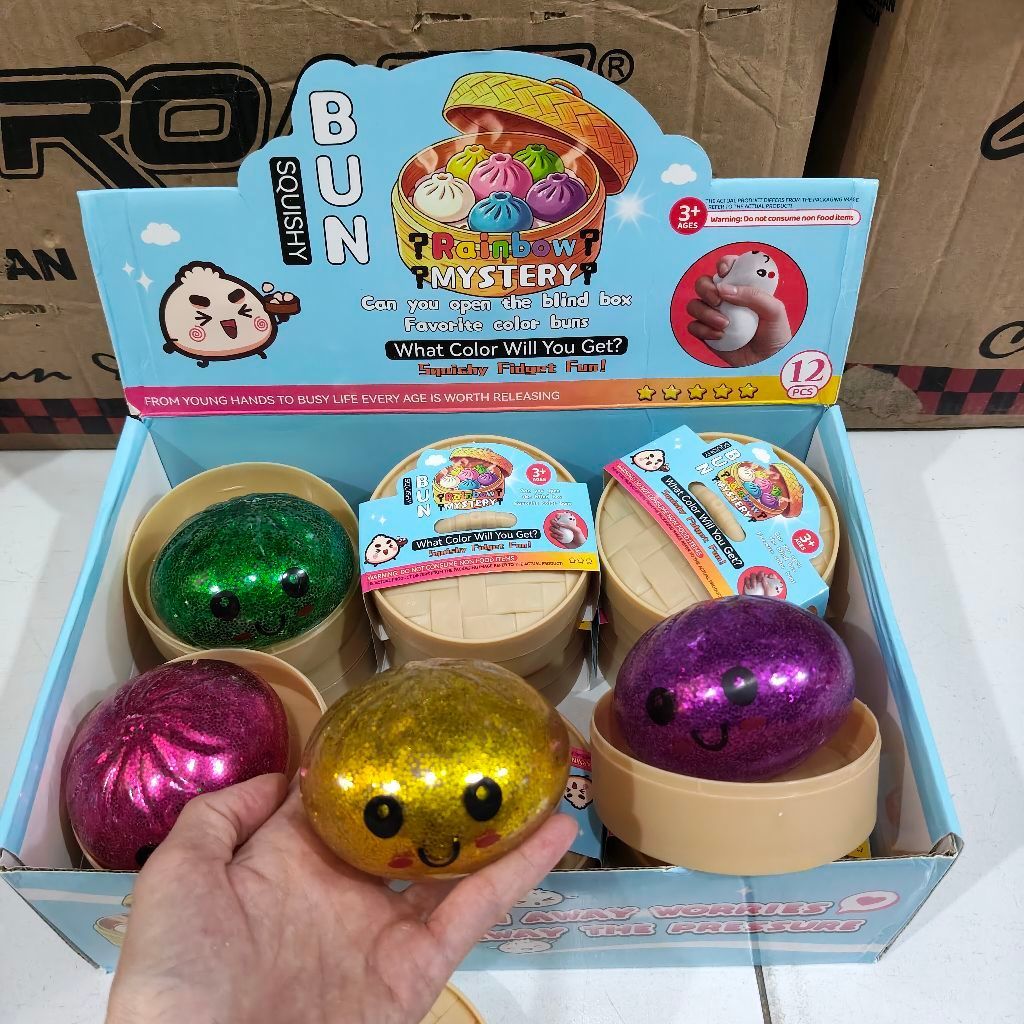 usaha satu box Paket Usaha Squishy Dumpling Besar Kecil dan Minuman Soft Drink