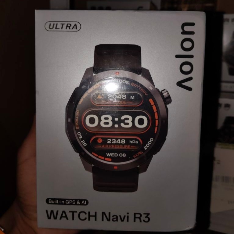 Smartwatch Aolon ULTRA WATCH Navi R3 Built-in GPS & AI Hitam