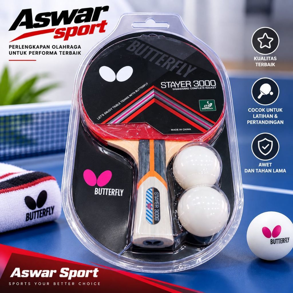 Bet Tenis Meja Butterfly Stayer 3000