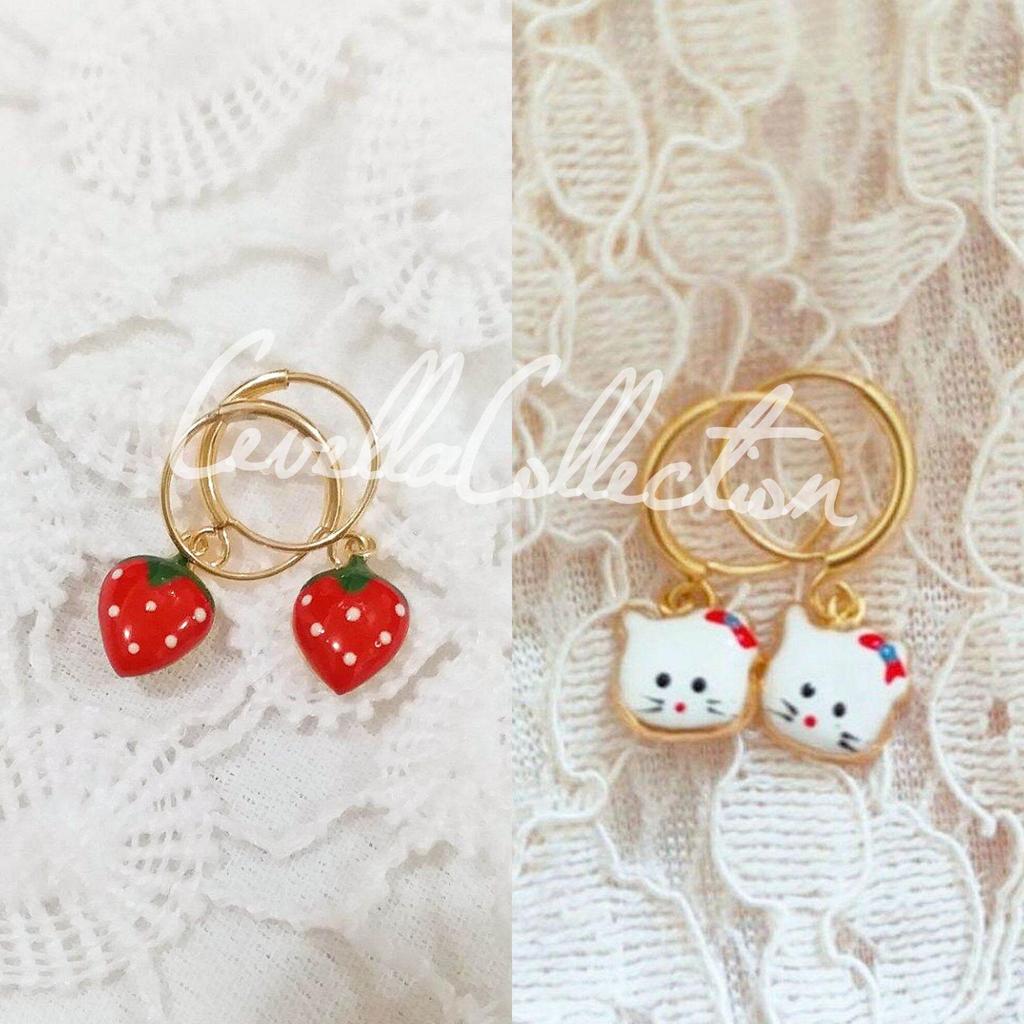 Anting Anak Ring  Emas Muda 1/2 gram || Perhiasan Anak dan Bayi Emas Muda 1/2 gram