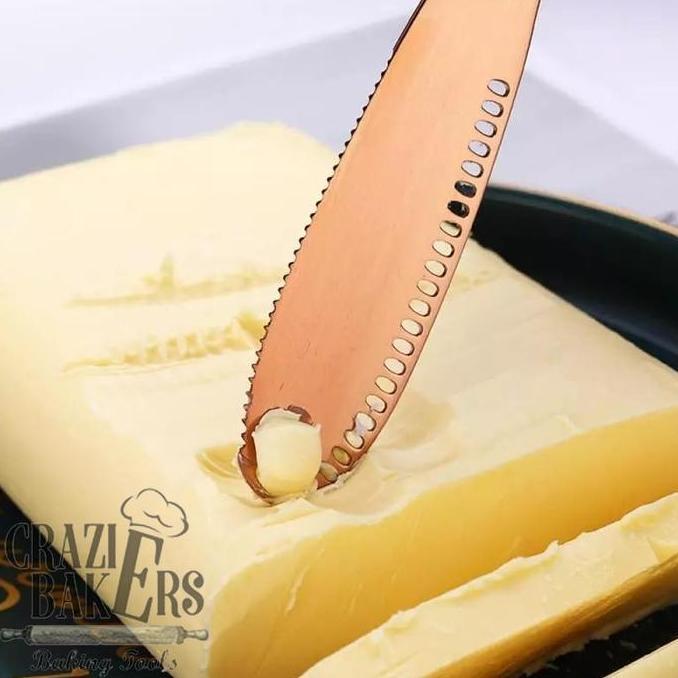 Pisau Mentega Serbaguna Stainless Steel Butter Cutter Spreader Co