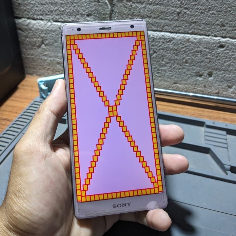 Second Lcd Sony Xz2 Biasa ORI Copotan