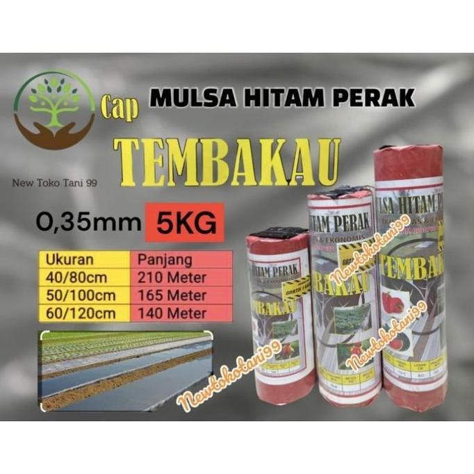 ( 5Kg ) Mulsa Pertanian Mulsa Hitam Perak 5Kg. Mulsa 80Cm 100Cm 120Cm Plastik Penutuo Tanah, Plastik