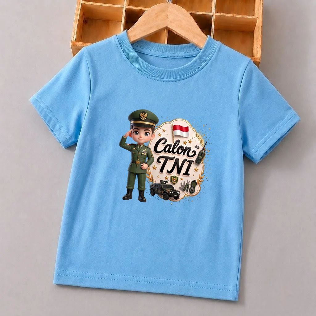 Kaos anak laki laki dan perempuan /kaos cita cita - Calon tentara