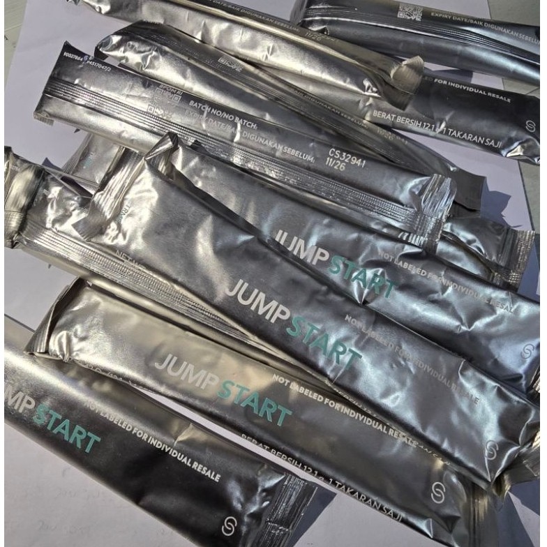 jumpstar 1 sachet trme tws tr90 suplemen masa otot agelok nu  skin