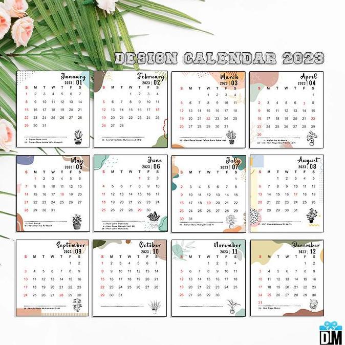 AHMAD_NAJARUDIN - KALENDER DUDUK AESTHETIC KALENDER 2021 2022 MINIMALIS KALENDER MEJA