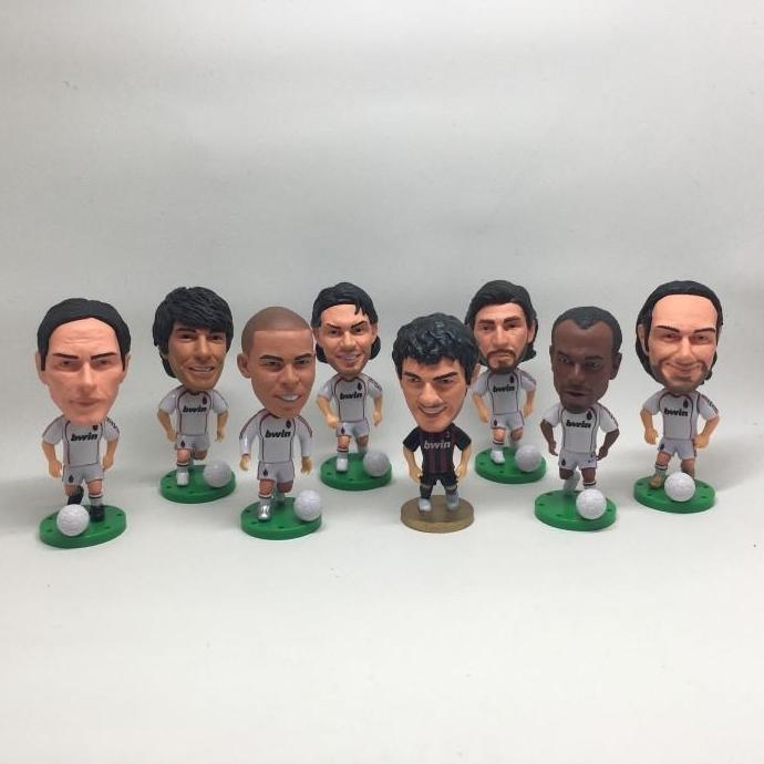 MISNAH78 - FIGURE MINIATUR PEMAIN PAOLO MALDINI NESTA KAKA PIRLO INZAGHI RONALDO CAFU BECKHAM THIAGO