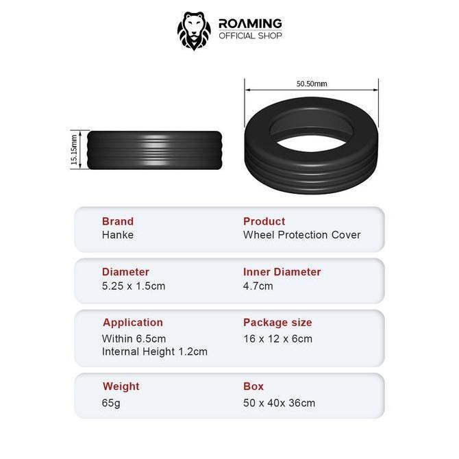 Roaming Silikon Roda untuk Koper Kabin & Bagasi