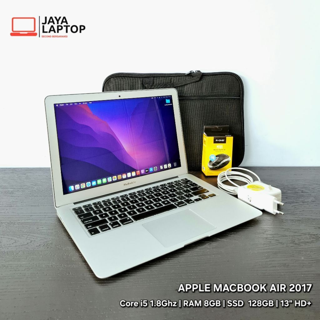 Macbook Air 2017 13 inch Core i5 RAM 8GB SSD 128GB Laptop Second Bekas Murah