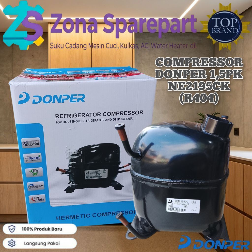 COMPRESSOR 1.5PK R404 | COMPRESSOR R404 | COMPRESSOR FRIZZER | COMPRESSOR LEMARI PENDINGIN