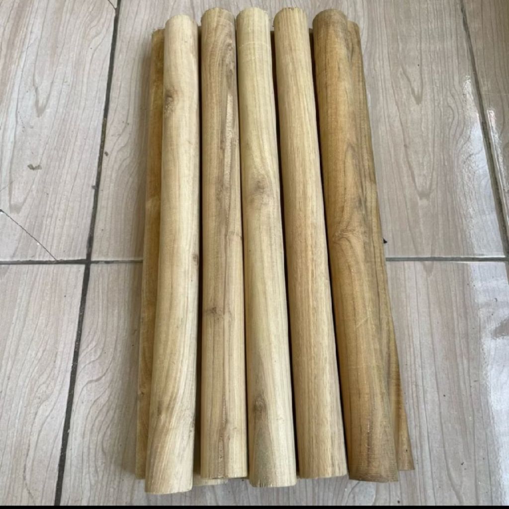 Dowel kayu jati diameter 3cm