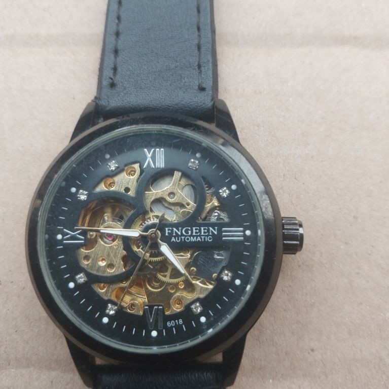jam tangan fngeen automatic+putar hidup seken