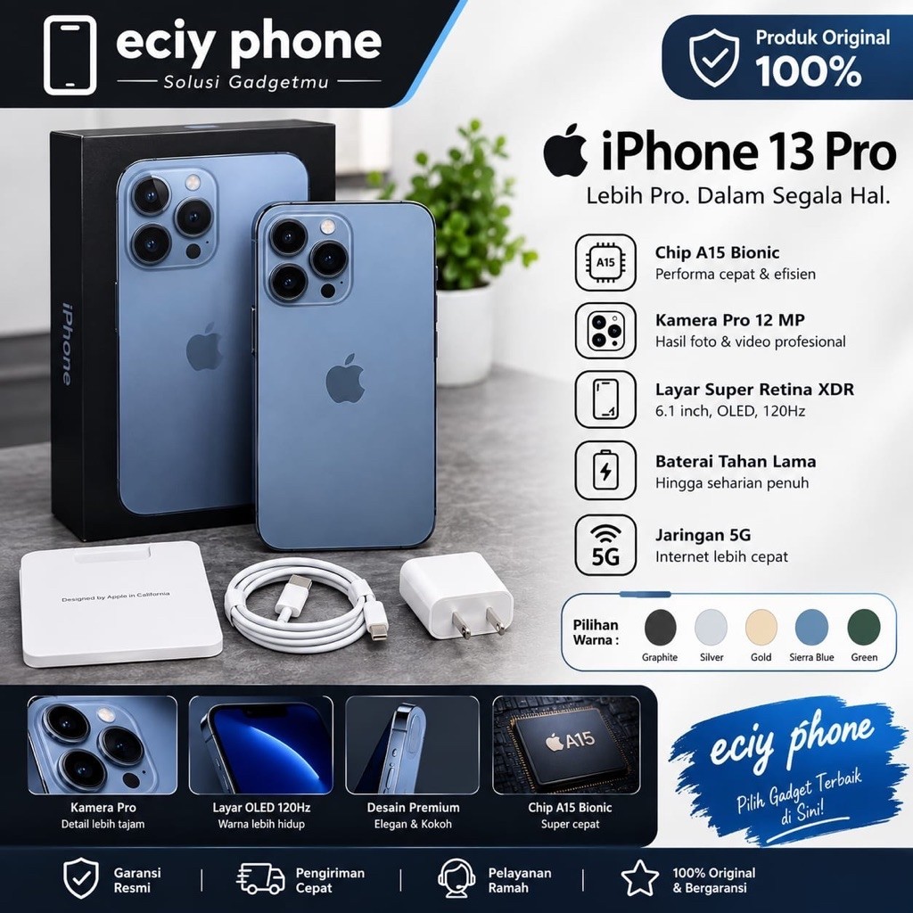 iphone 13 pro 128GB second original