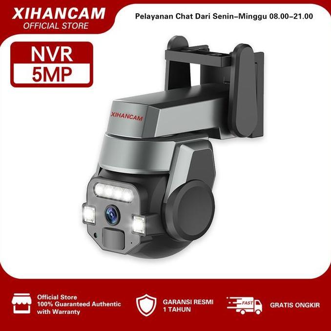 PRIMASTRADA - XIHANCAM 5MP CCTV WIFI OUTDOOR WATERPROOF IP KAMERA CCTV 360 PTZ ZOOM CCTV WIFI JARAK 