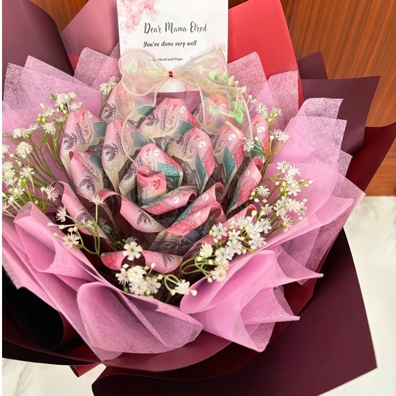 buket uang asli premium | money bouquet | buket uang jumbo | pecahan 20.000 | pecahan 50.000 | pecah