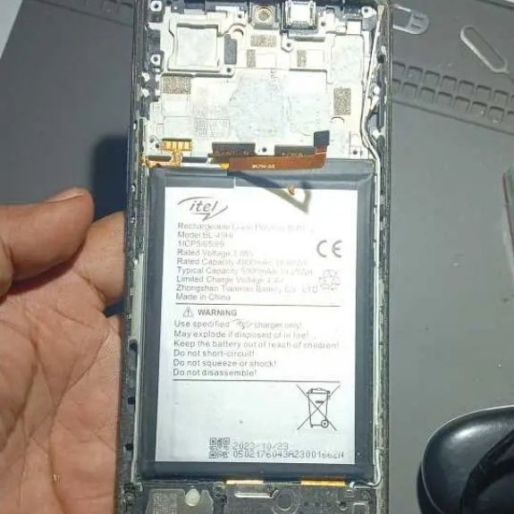 lcd itel s23 plus copotan tinggal naik mesin