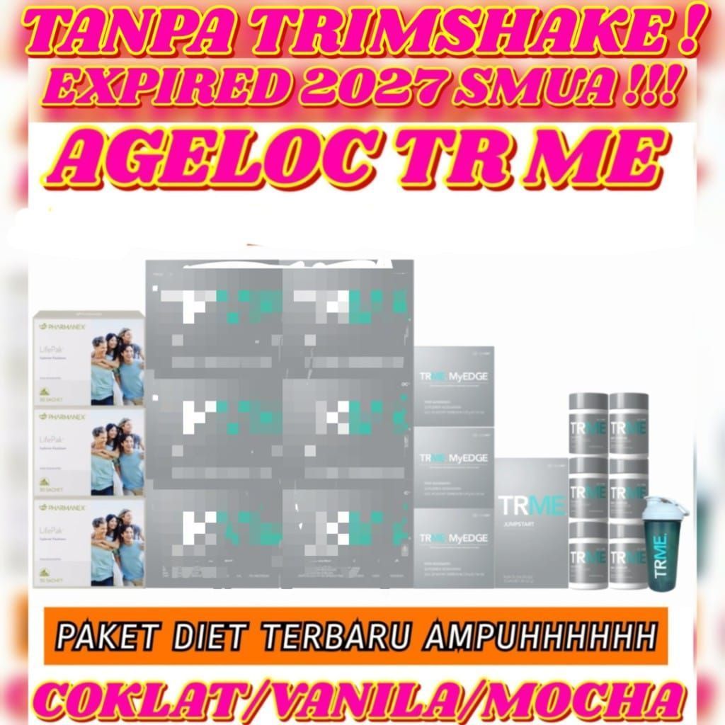 TANPA TRIM SHAKE  3 BLN TR ME PAKET DIET TR ME TR90 TWS NU      SKIN TERBARU