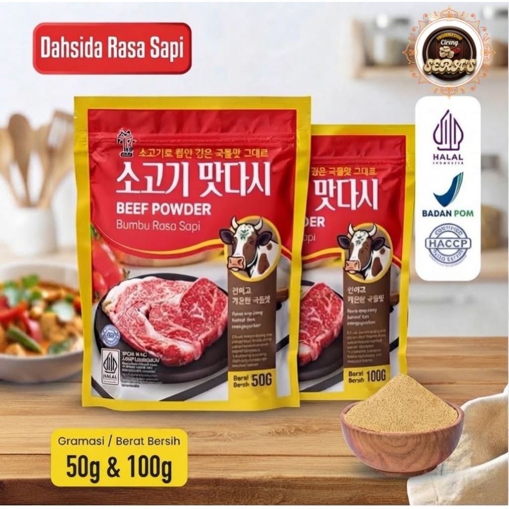 (HALAL) DASHIDA RASA SAPI 100G / SOGOGI DASHIDA SOUP STOCK / BUBUK SAPI / BUMBU KALDU