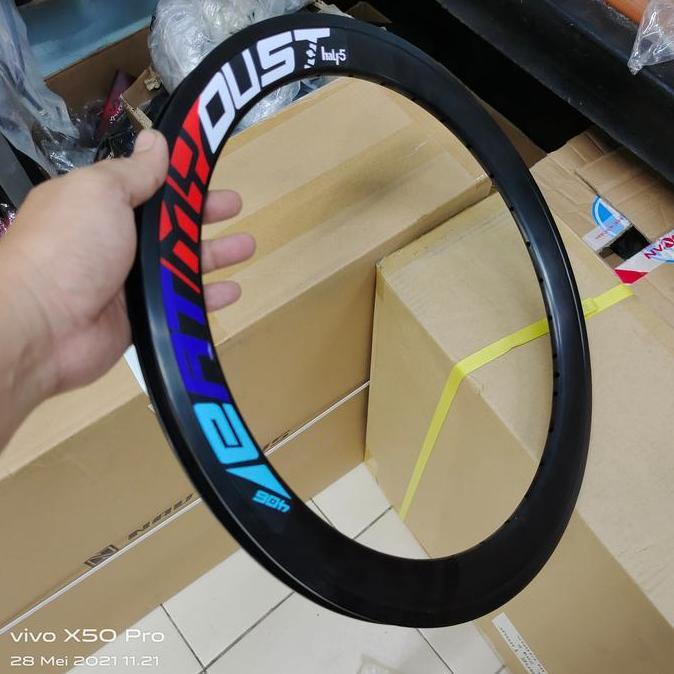 (2pcs) Rims Velg 20 406 451 GT Half5 28 32 Hole 20 Murni Plus Hitam Harga Sepasang