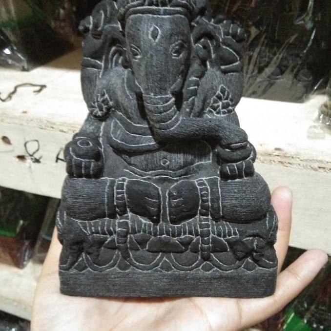MINIATUR PATUNG GANESHA - BAHAN BATU - PAJANGAN