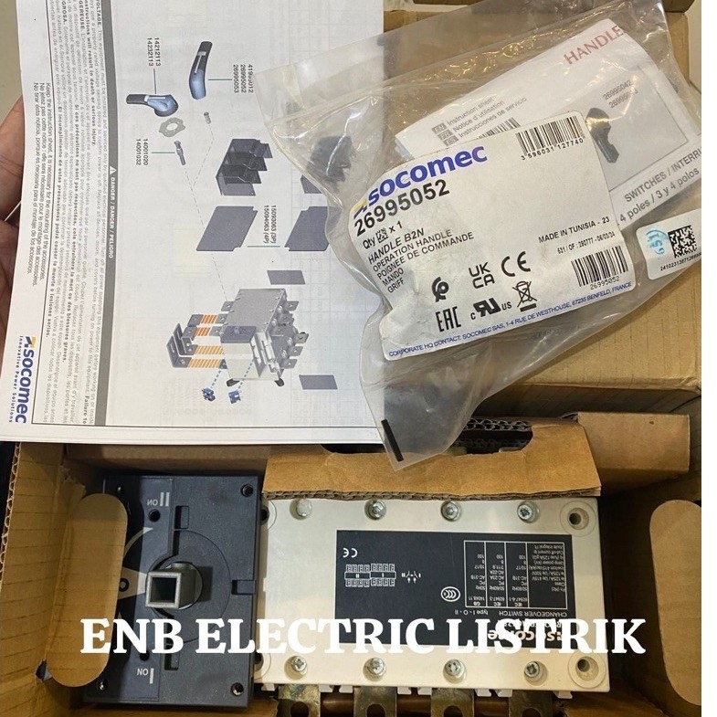 COS SOCOMEC Change Over Switch 4P 125A 160A MANUAL ORIGINAL SOCOMEC