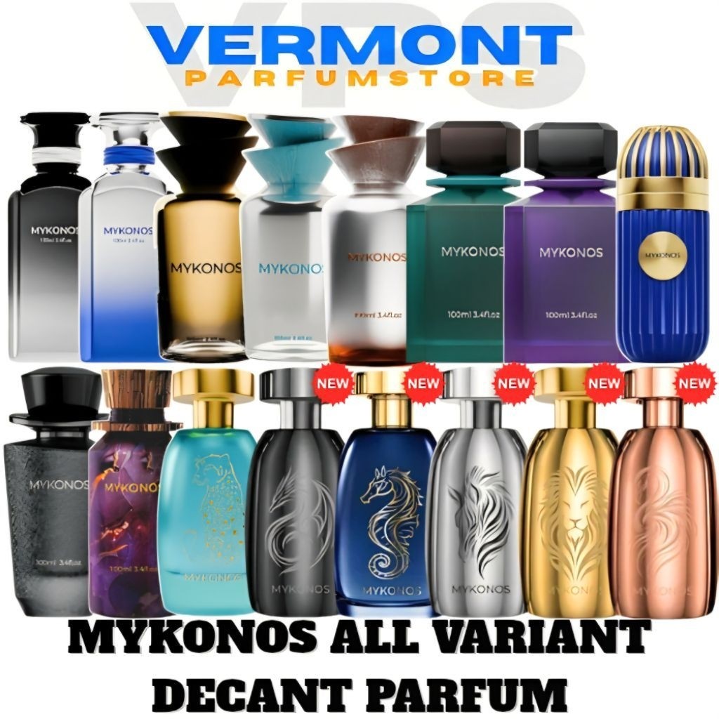 [DECANT] Mykonos Parfum All Variant Decant Parfum Tersedia Size 2, 5, 10ML | California, Monaco Roya